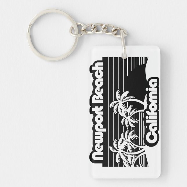 Newport Beach California Key Ring (Front)