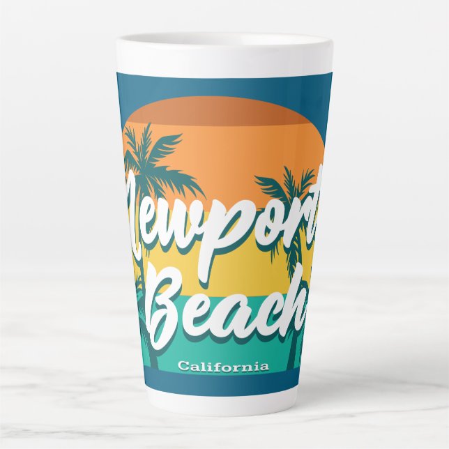 Newport Beach California Latte Mug (Front)