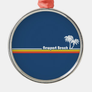 Newport Beach California Metal Tree Decoration