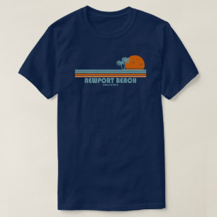 Newport Beach California Sun Palm Trees T-Shirt