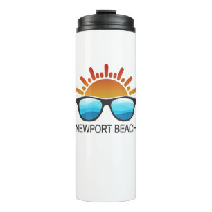 Newport Beach California Sunglasses Thermal Tumbler