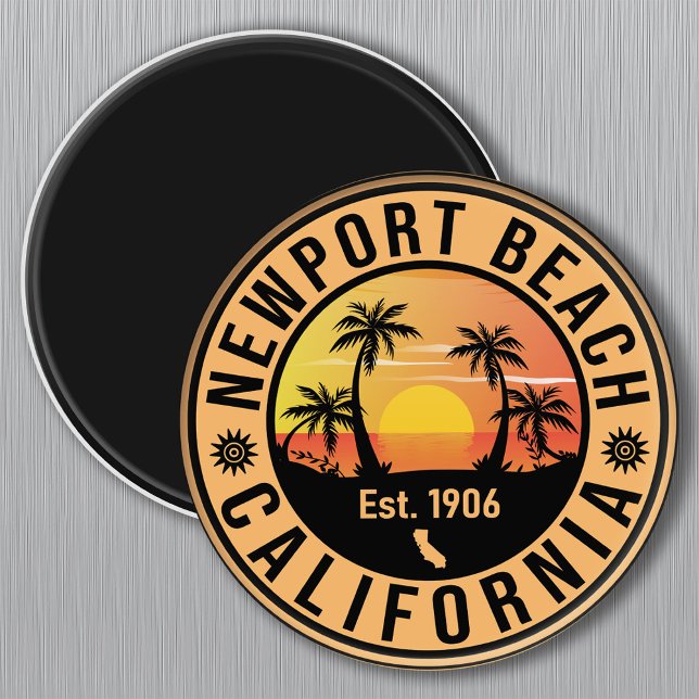 Newport Beach California Vintage Souvenirs Magnet (Creator Uploaded)