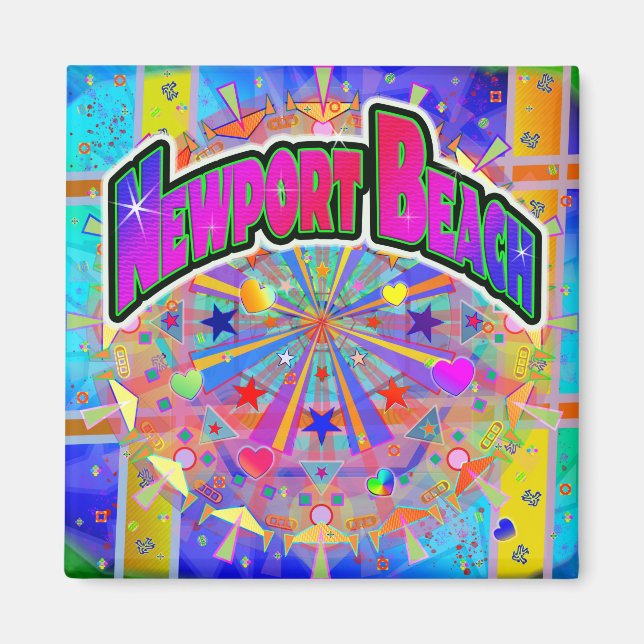 Newport Beach Cosmic Unity Magnet (Front)