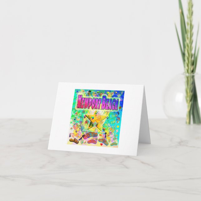Newport Beach Epoch Hour Greeting Card (Front)