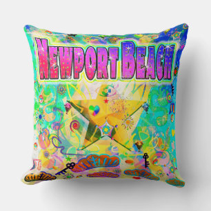 Newport Beach Epoch Hour Pillow