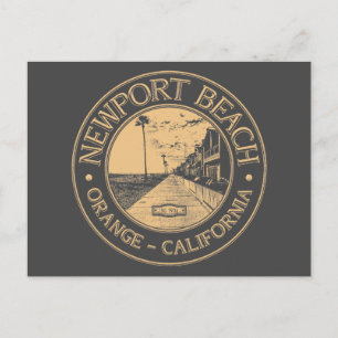 NEWPORT BEACH - ORANGE CALIFORNIA POSTCARD