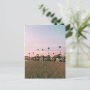 Newport Beach Pastel Sunset Holiday Postcard