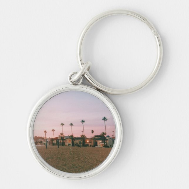 Newport Beach Pastel Sunset Key Ring (Front)