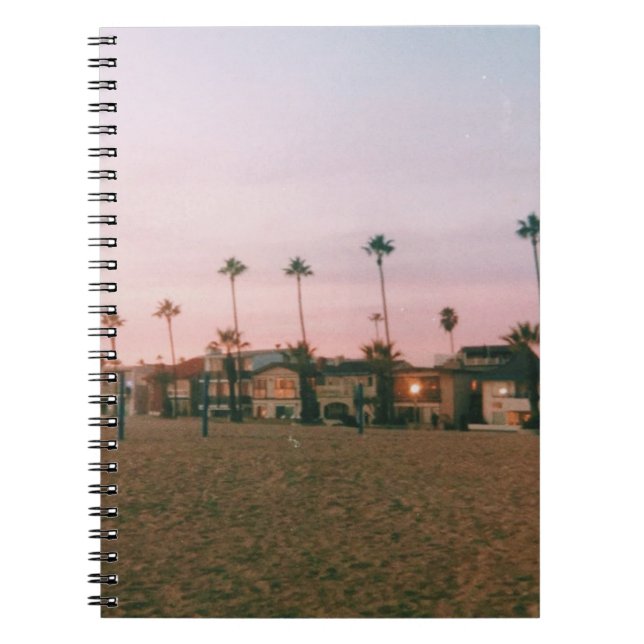 Newport Beach Pastel Sunset Notebook (Front)