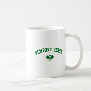 Newport beach pickleball green coffee mug