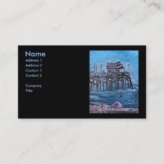 NEWPORT BEACH PIER BUSINESS CARD