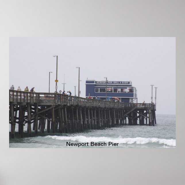 Newport Beach Pier California Poster (Front)