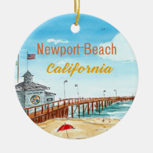 Newport Beach Pier Ornament