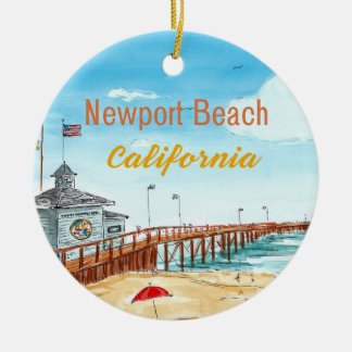 Newport Beach Pier Ornament