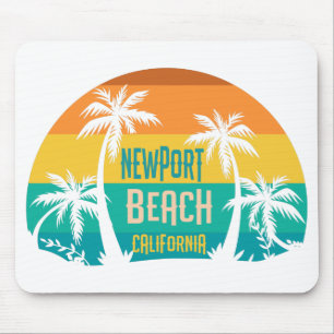 Newport Beach Retro Mouse Mat