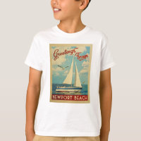 Newport Beach Sailboat Vintage Travel California