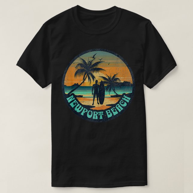 Newport Beach  T-Shirt (Design Front)