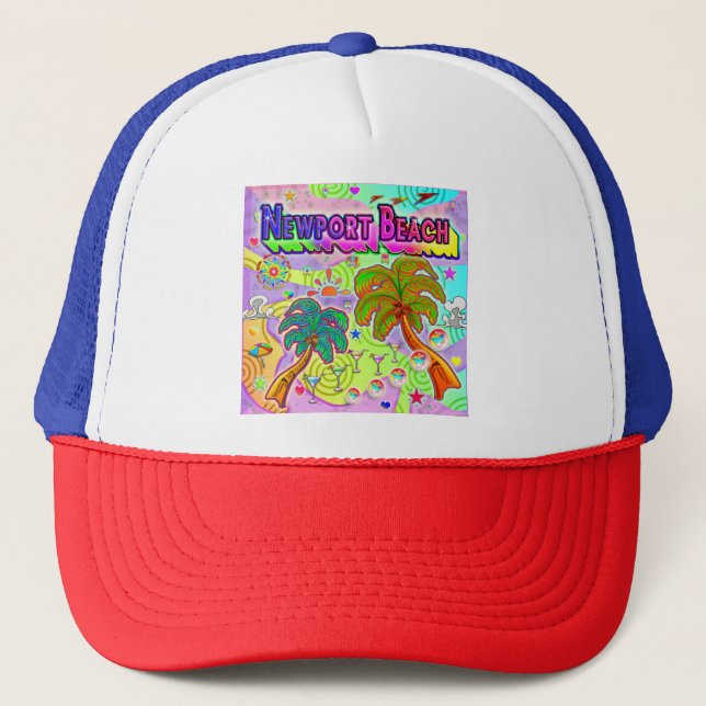Newport Beach Vacation Target Hat (Front)