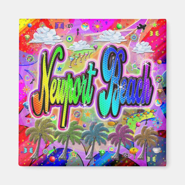 Newport Beach Vista Express Magnet (Front)