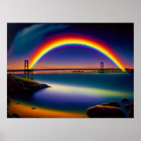 Newport Bridge, Summer Nights, Rainbow