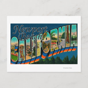 Newport, California - Large Letter Scenes Postcard