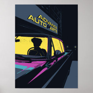 Newport classic car – Dad's car Poster
