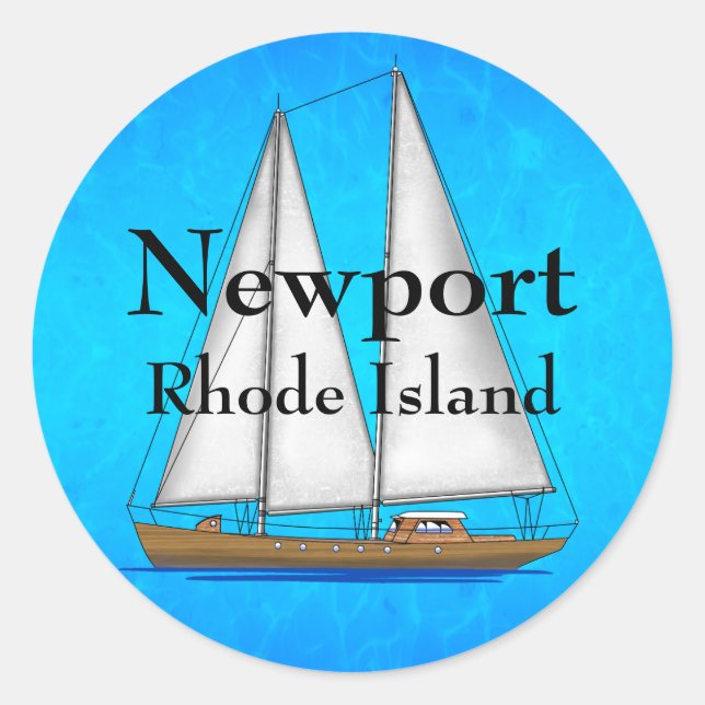 Newport Classic Round Sticker (Front)