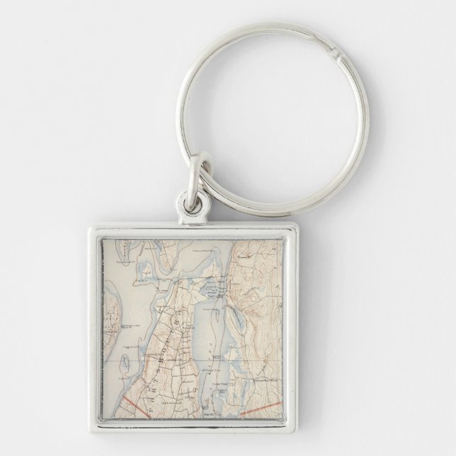 Newport County, Rhode Island Key Ring (Front)