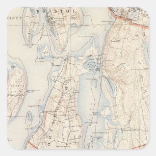Newport County, Rhode Island Square Sticker