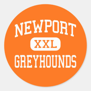 Newport - Greyhounds - High - Newport Arkansas Classic Round Sticker