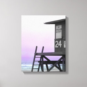 Newport Lifeguard Tinted Photo Canvas