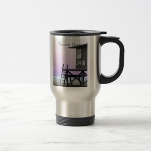 Newport Lifeguard Tower Tinted Photo Mug