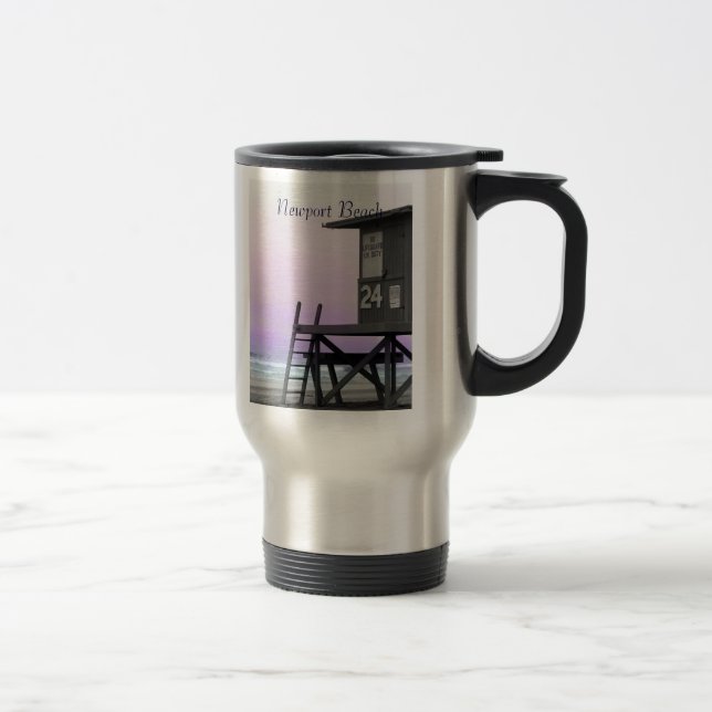 Newport Lifeguard Tower Tinted Photo Mug (Right)