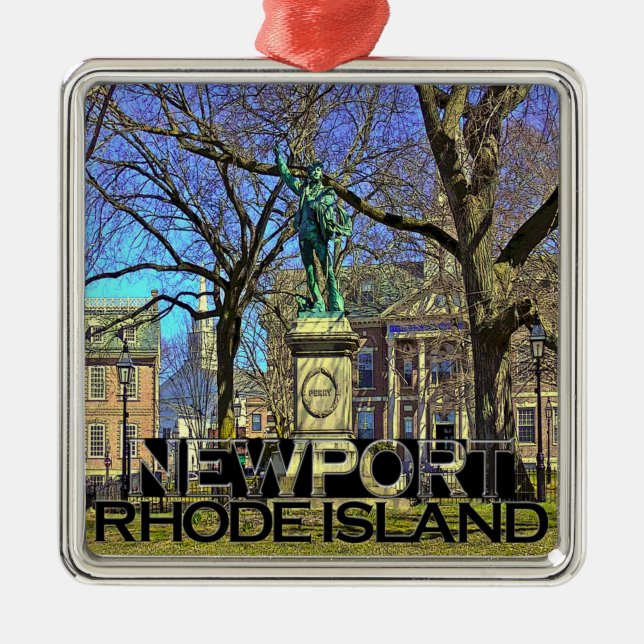Newport Metal Tree Decoration (Front)