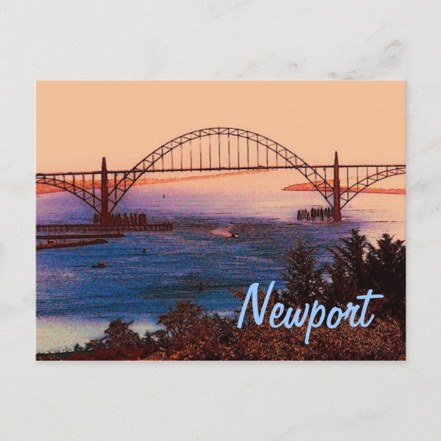 Newport (OR) Postcard (Front)