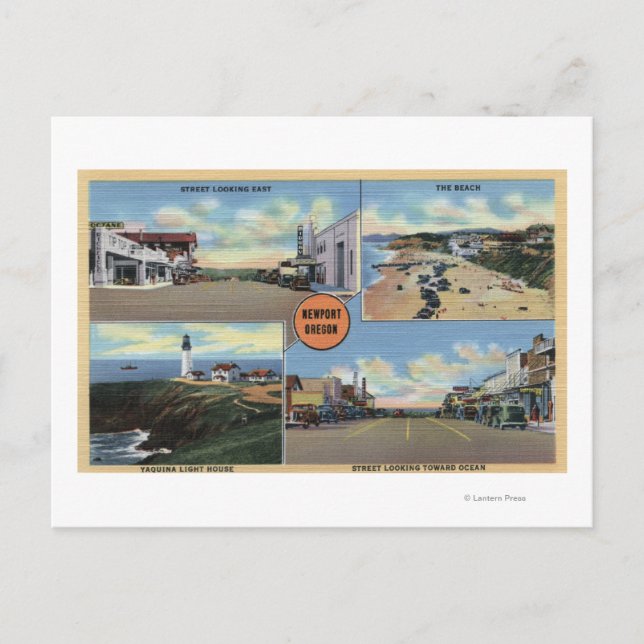 Newport, Oregon - Yaquina Lighthouse, Main Postcard (Front)