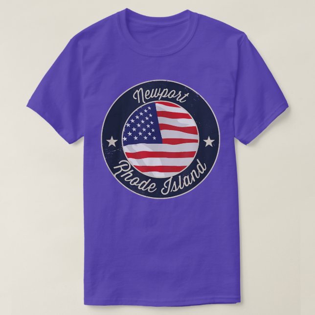 Newport - Patriotic Rhode Island Souvenir T-Shirt (Design Front)