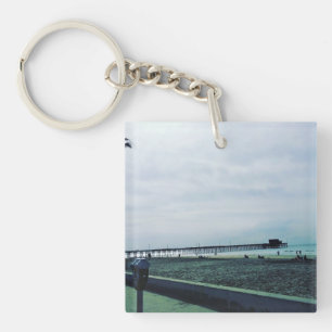 Newport Pier, Newport Beach, California Key Ring
