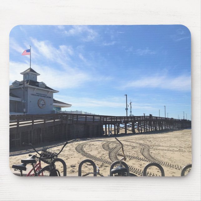 Newport Pier, Newport Beach, California Mouse Mat (Front)