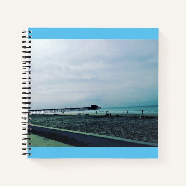 Newport Pier, Newport Beach, California Notebook (Front)