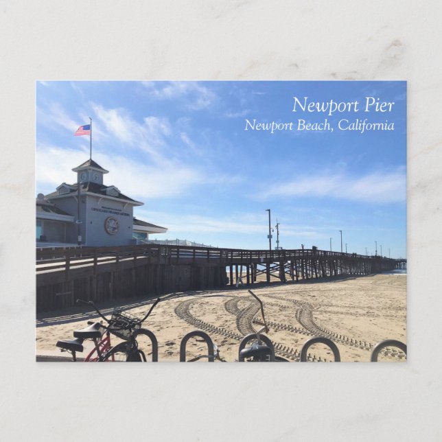 Newport Pier, Newport Beach, California Postcard (Front)