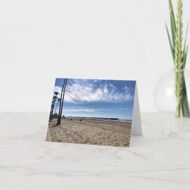Newport Pier, Newport Beach, California Thank You Card (Front)