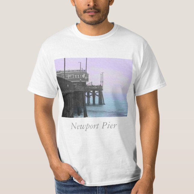 Newport Pier Stylised T-Shirt (Front)