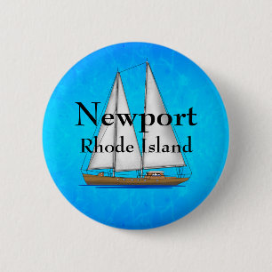 Newport Rhode Island 6 Cm Round Badge