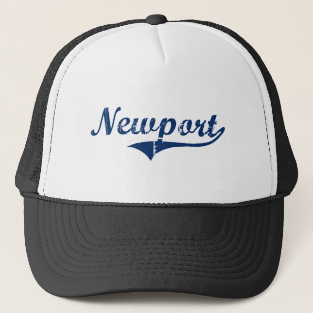 Newport Rhode Island Classic Design Trucker Hat (Front)