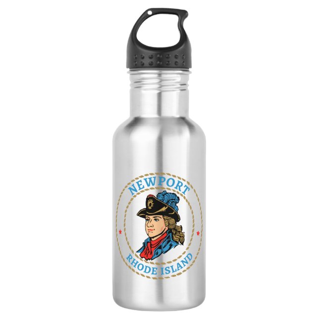 Newport Rhode Island Colonial 532 Ml Water Bottle (Front)