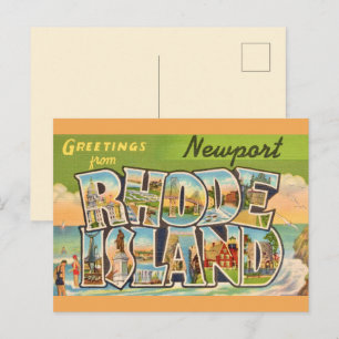 Newport Rhode Island Greetings Postcard