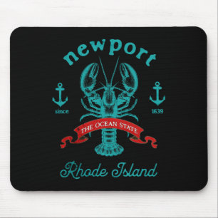 Newport Rhode Island Lobster Fishing Vacation Beac Mouse Mat