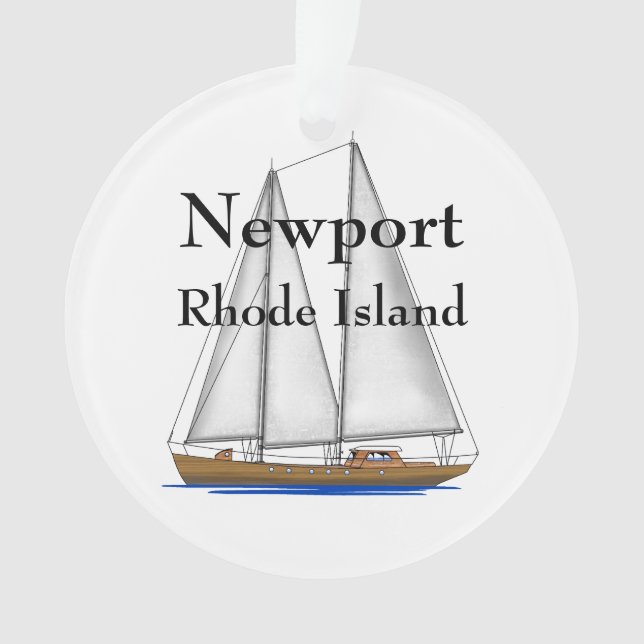 Newport Rhode Island Ornament (Front)