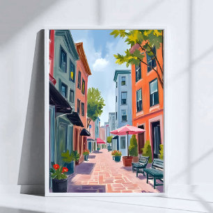 Newport Rhode Island Painting Poster